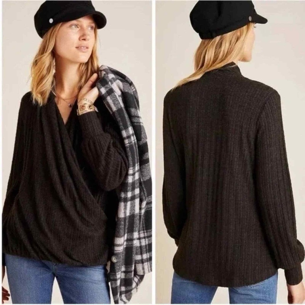 Maeve Rafela Hacci Surplice Top